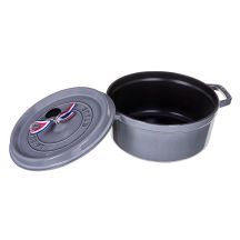 STAUB Round cast iron pot 40500-246-0 3.8l graphite