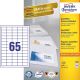 Avery 3666 Self-Adhesive Labels Rectangle Permanent White 6500 pcs.