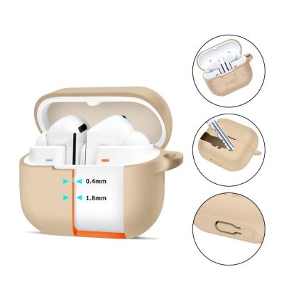 2. Tech-Protect Silicone Hook Case for Samsung Galaxy Buds 3 / 3 Pro - Brown