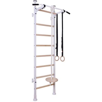 69. GYMNASTIC LADDER, HAND BAR, BENCH, CHILDREN'S ACCESSORIES, WHITE MAT BENCHK 414