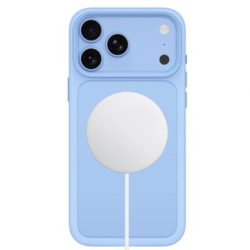3. Tech-Protect Magmat Magsafe CC Case for iPhone 18 Pro / 17 Pro - Light Blue Matte