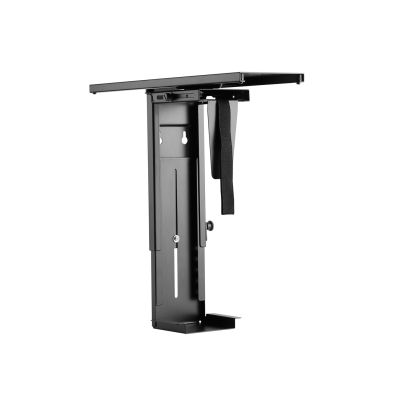 9. Equip 650892 Computer Mount Under Desk CPU Holder Black