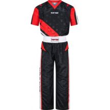 TOP TEN kickboxing outfit “Urban Arts” black and red (WAKO APPROVED new)