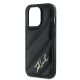 6. Karl Lagerfeld Diagonal Quilted Script case for iPhone 13 Pro / 13 - black