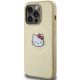 2. Hello Kitty Leather Kitty Head MagSafe case for iPhone 14 Pro Max - gold