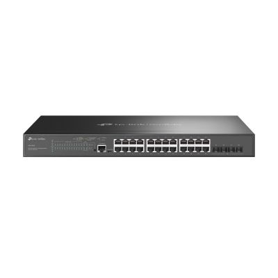 TP-Link Omada SG3428MP Network Switch Managed L2+ Gigabit Ethernet (10/100/1000) PoE Support 1U Black