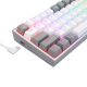 7. REDRAGON K617-RGB Fizz RGB White/Grey USB Keyboard Gray, White