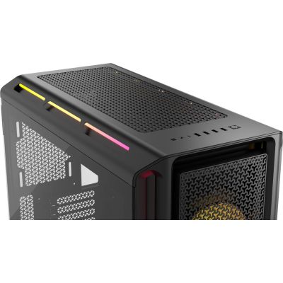 3. Corsair iCUE LINK 5000T LX RGB Midi Tower Black