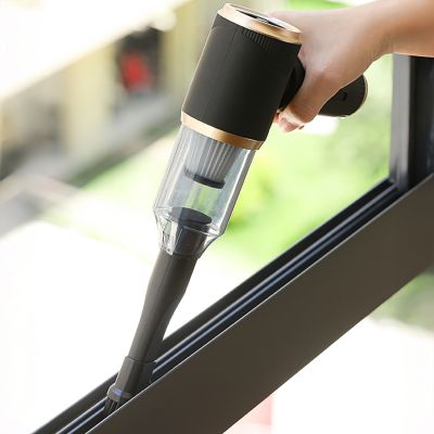 9. Mini Foldable Handheld Car Vacuum Cleaner with Blower Function - Black