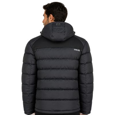 4. Men’s jacket Geographical Norway BEACHWOOD NO CONSTRAST BLACK-BLACK DB MEN 068 (WZ7433H/GN-BLACK / BLACK)