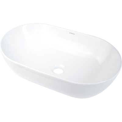 4. Deante PEONIA CDE_6U5S White Countertop Ceramic Washbasin