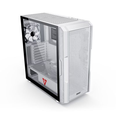 4. MODECOM VOLCANO AMIRANI ARGB WHITE COMPUTER CASE