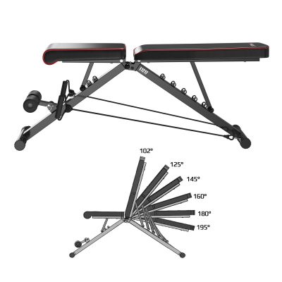 5. L1217 HMS Adjustable Folding Cable Exercise Bench