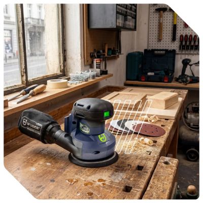 5. 125 mm Cordless Random Orbital Sander W04301 WUBER
