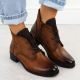 12. Women’s Camel Winter Ankle Boots Jezzi ASA198-15