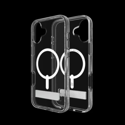 3. ZAGG Crystal Palace Snap Kickstand MagSafe Case for iPhone 16 Plus - Clear