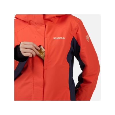 5. Women's ROSSIGNOL W VELIKA INSULATED JKT ski jacket, orange