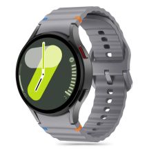 Tech-Protect Silicone Sport Strap for Samsung Galaxy Watch 4 / 5 / 5 Pro / 6 / 7 / FE - Gray