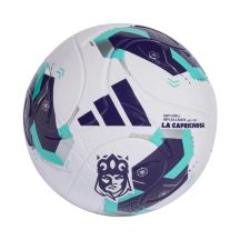 Adidas Queens League White, Purple, and Green Football KE8232