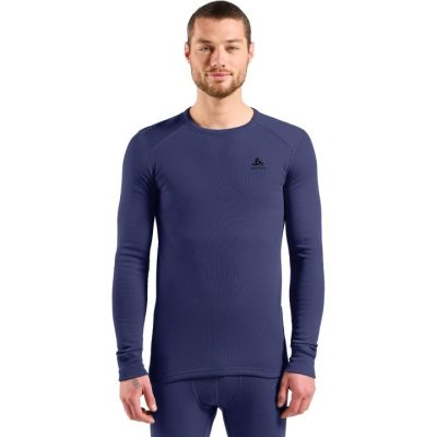 Odlo BL TOP crew neck l/s ACTIVE WARM long sleeve thermal underwear size M Blue
