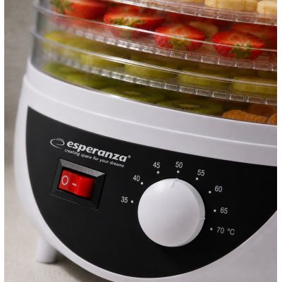 19. Esperanza Chanterelle EKD002 mushroom, vegetable and fruit dehydrator (250W; white)