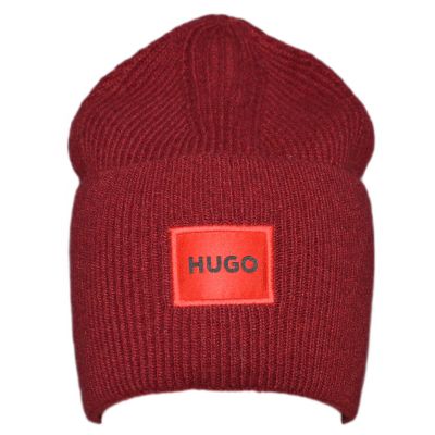 3. Hugo Boss Beanie Wool Winter Hat Red - 50496011-604