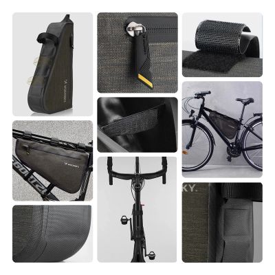 2. Wozinsky Bicycle Frame Bag 3.5L Gray (WBB15BK)