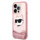 2. Karl Lagerfeld KLHCP14XLNCHCP iPhone 14 Pro Max 6.7" pink/pink hardcase Glitter Choupette Head