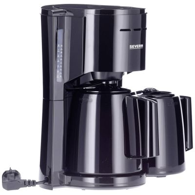 5. SEVERIN KA 9307 coffee machine with 2 thermoses 1000W black