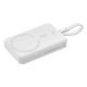 4. Baseus Magnetic Mini MagSafe 10000mAh 30W powerbank with built-in USB-C cable - white + Baseus Simple Series USB-C - USB-C 60W 0.3m cable