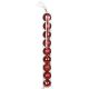 25. DECORATIVE PLASTIC BAUBLE SAFE 9 PCS DIA 60MM RED
