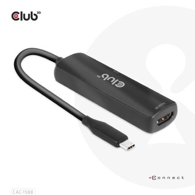 5. CLUB3D CAC-1588 Cable Adapter 0.17m USB Type-C HDMI Black