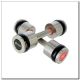 Chrome dumbbells 2x7kg silicone elements HMS HH07