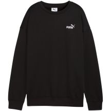 Puma Women's ESS Small No. 1 Logo Relaxed Crew Sweatshirt Black 633268 01