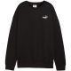 Puma Women's ESS Small No. 1 Logo Relaxed Crew Sweatshirt Black 633268 01