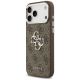 2. Guess 4G Big 4G Classic Logo Case for iPhone 17 Pro Max Brown - Silver
