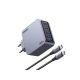 14. Ugreen Nexode Pro 160W GaN Charger with USB-C Cable Universal Black, Gray AC Fast Charging Internal