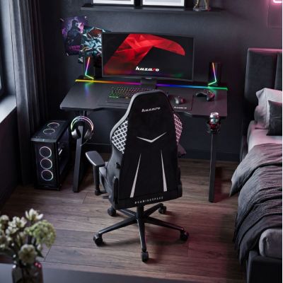 6. Huzaro Hero 2.4 RGB Black Gaming Desk