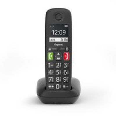 Gigaset E290 DECT/GAP analog cordless telephone black
