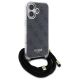 3. Guess Crossbody Cord 4G Print Case for iPhone 16 - Black