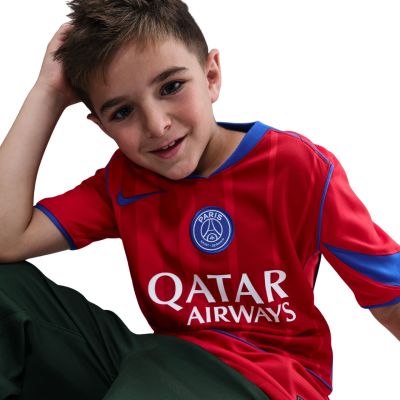 7. Nike PSG Stadium 2025/26 Kids' Football Shirt Red HM4126 680