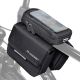 13. Wozinsky bicycle frame bag, waterproof phone case, 1.5l, black (WBB26BK)