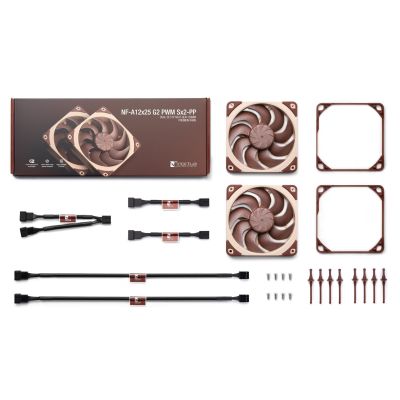 3. Noctua NF-A12X25 G2 PWM SX2-PP computer cooling system Computer case Fan 12 cm Beige 2 pcs.
