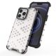 7. Honeycomb Case armor cover with TPU Bumper for iPhone 13 Pro transparent