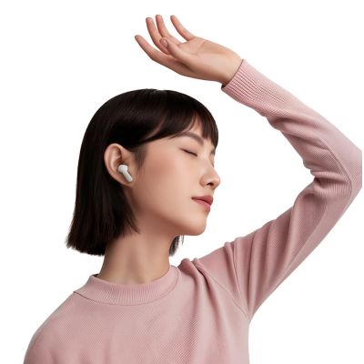 4. QCY Buds In-Ear Headphones with ENC SBC IPX4 Bluetooth 5.4 - White