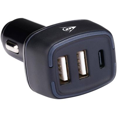 5. DUNLOP MULTI CAR CHARGER 2x USB A + USB C