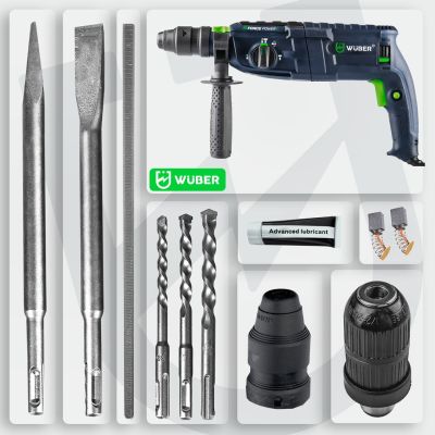 13. Rotary Hammer Drill with 4 J Impact Energy, 2500 W, W28920 WUBER
