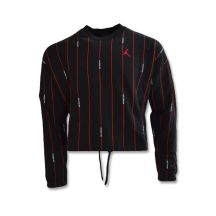 Air Jordan Essential Fleece Top Wmns Black/Varsity Red sweatshirt - DJ2623-010