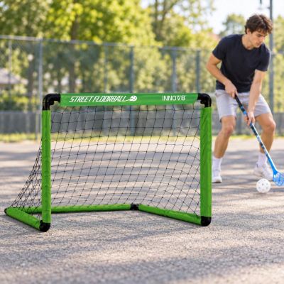 5. FOLDABLE FLOORBALL GOAL 2 STICKS AND BALL 91x6xX61CM ENERO