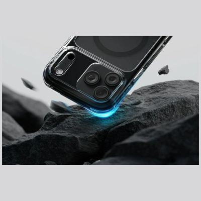 7. Uniq LifePro Xtreme Magclick Charging Case for iPhone 18 Pro Max / 17 Pro Max - Transparent Black